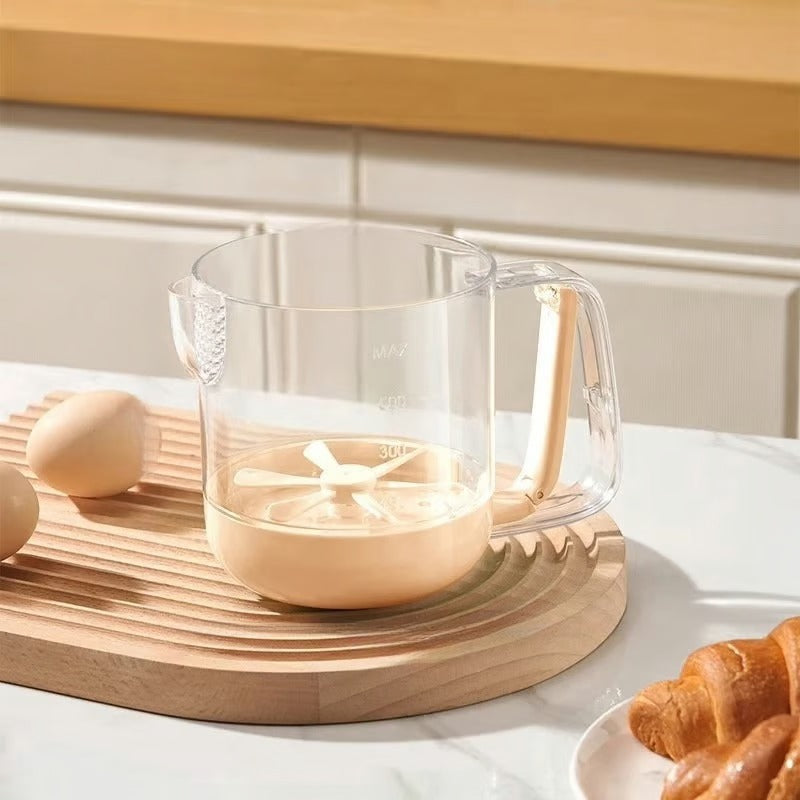 Simple Measuring Cup with Integrated Strainer - Luxicro