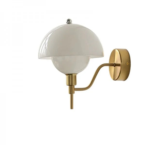 Soft Mushroom Shaped Hallway Wall Lamp With Warm Light