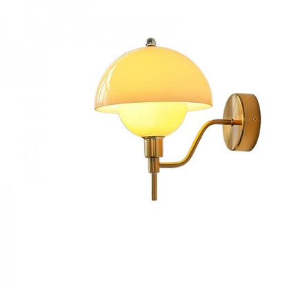 Soft Mushroom Shaped Hallway Wall Lamp With Warm Light