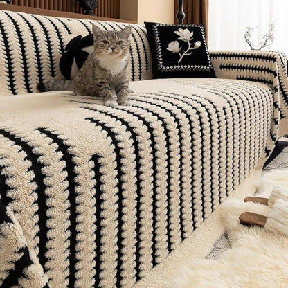 Soft Microfiber Stretch Sofa Cover Patterned Design