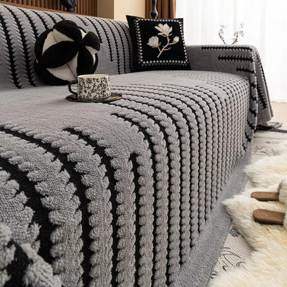 Soft Microfiber Stretch Sofa Cover Patterned Design
