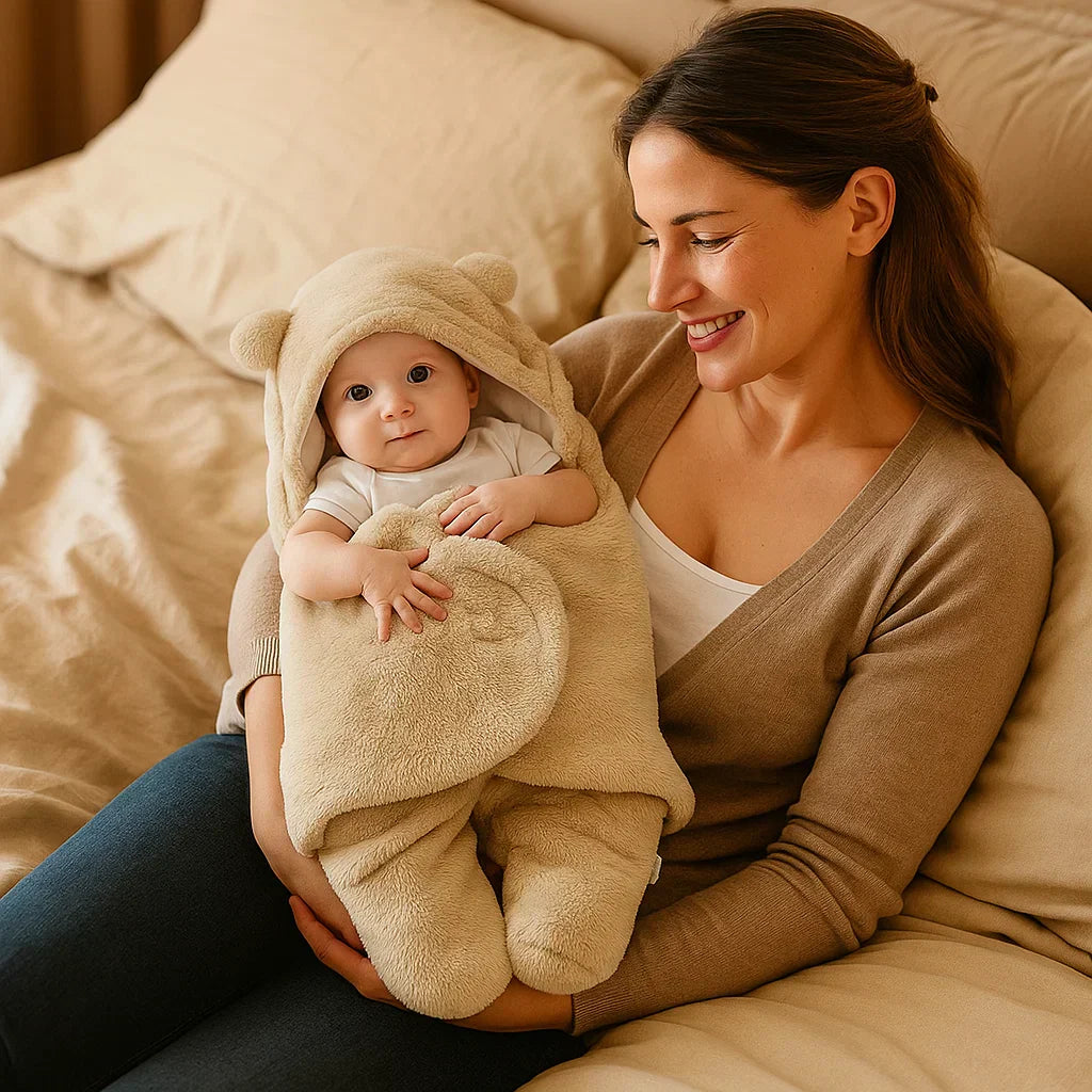 Cute Teddy Soft Blanket and Sleepwear Set