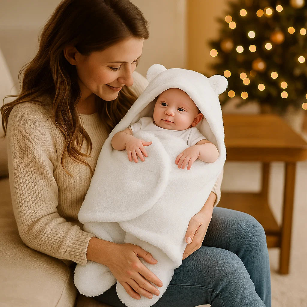 Adorable Bear Baby Blanket and Pajama Set - Luxicro