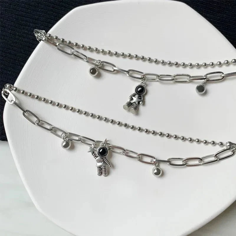 Cute Heart Shape Magnetic Charm Bracelet Set