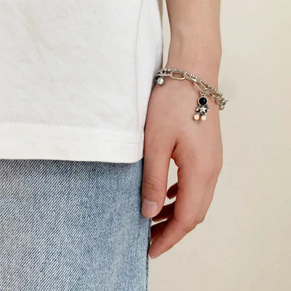 Cute Heart Shape Magnetic Charm Bracelet Set