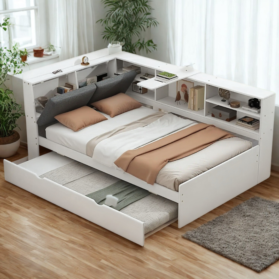 Compact Hidden Storage Bed Base - Luxicro