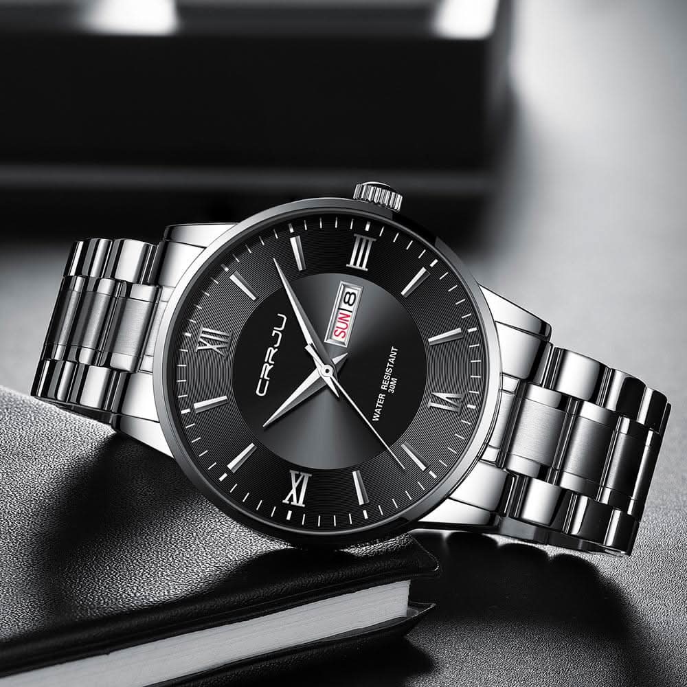 Stylish Mens Water Resistant Stainless Steel Watch