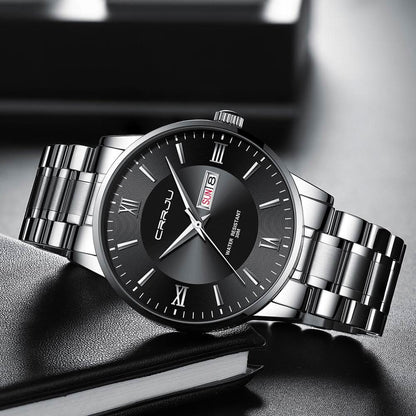 Stylish Mens Water Resistant Stainless Steel Watch