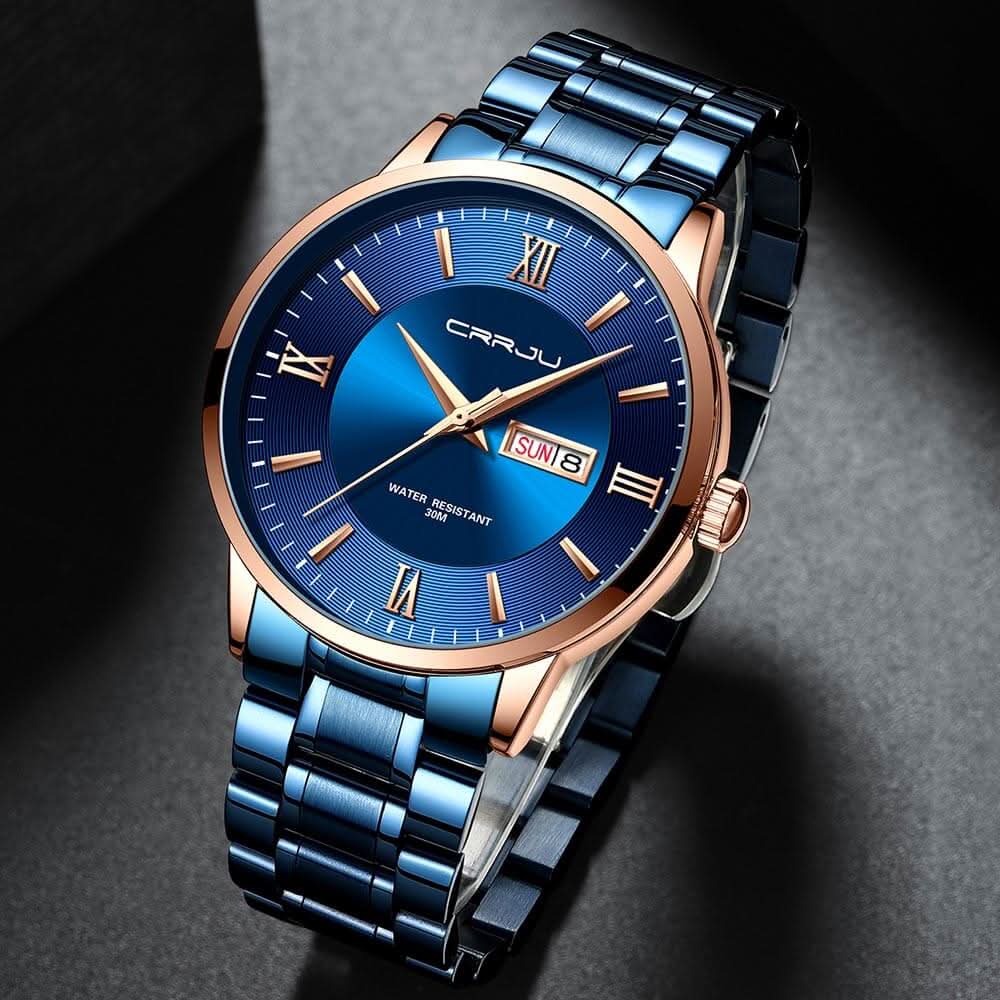 Stylish Mens Water Resistant Stainless Steel Watch