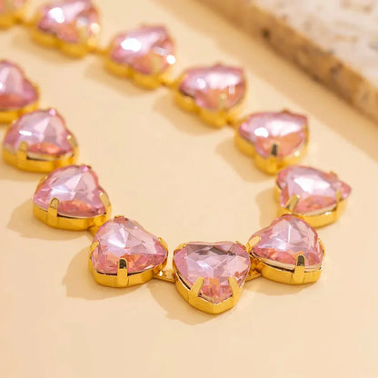 Shining Love Crystal Pendant Necklace