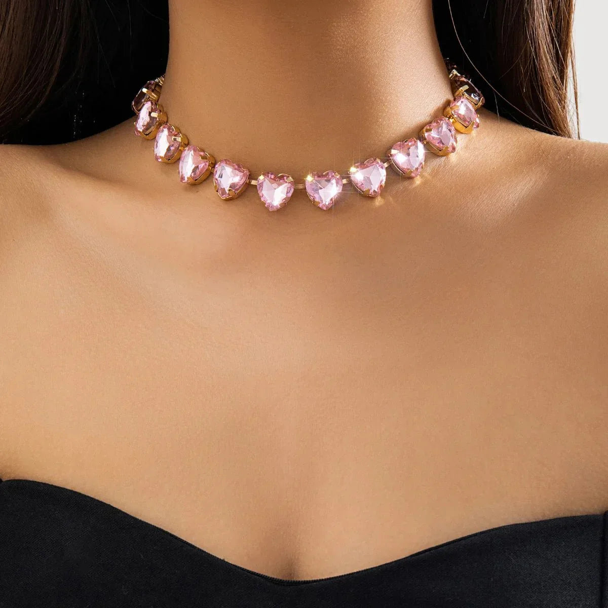 Shining Love Crystal Pendant Necklace