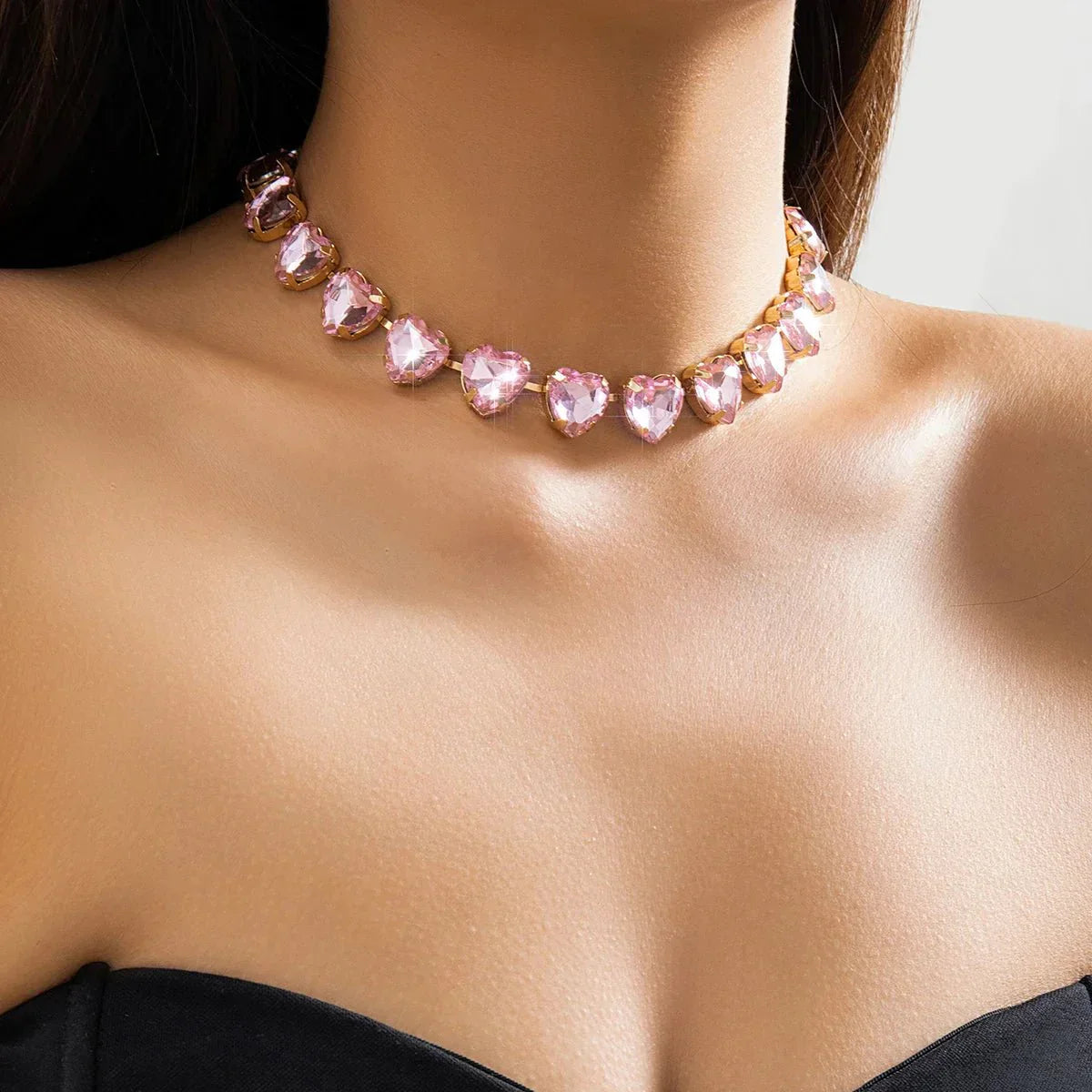 Shining Love Crystal Pendant Necklace - Luxicro