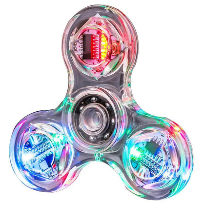 Fun Glow Fidget Spinner Toy - Luxicro