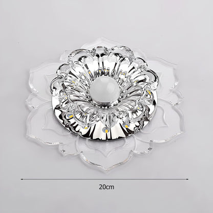 Elegant Glass LED Ceiling Lamp with Modern Design