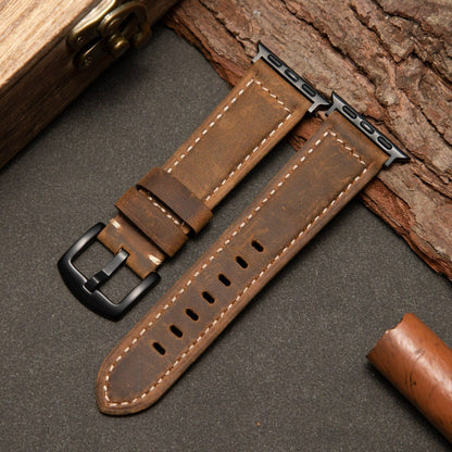 Classic Brown Apple Watch Strap - Iced Pattern - Luxicro