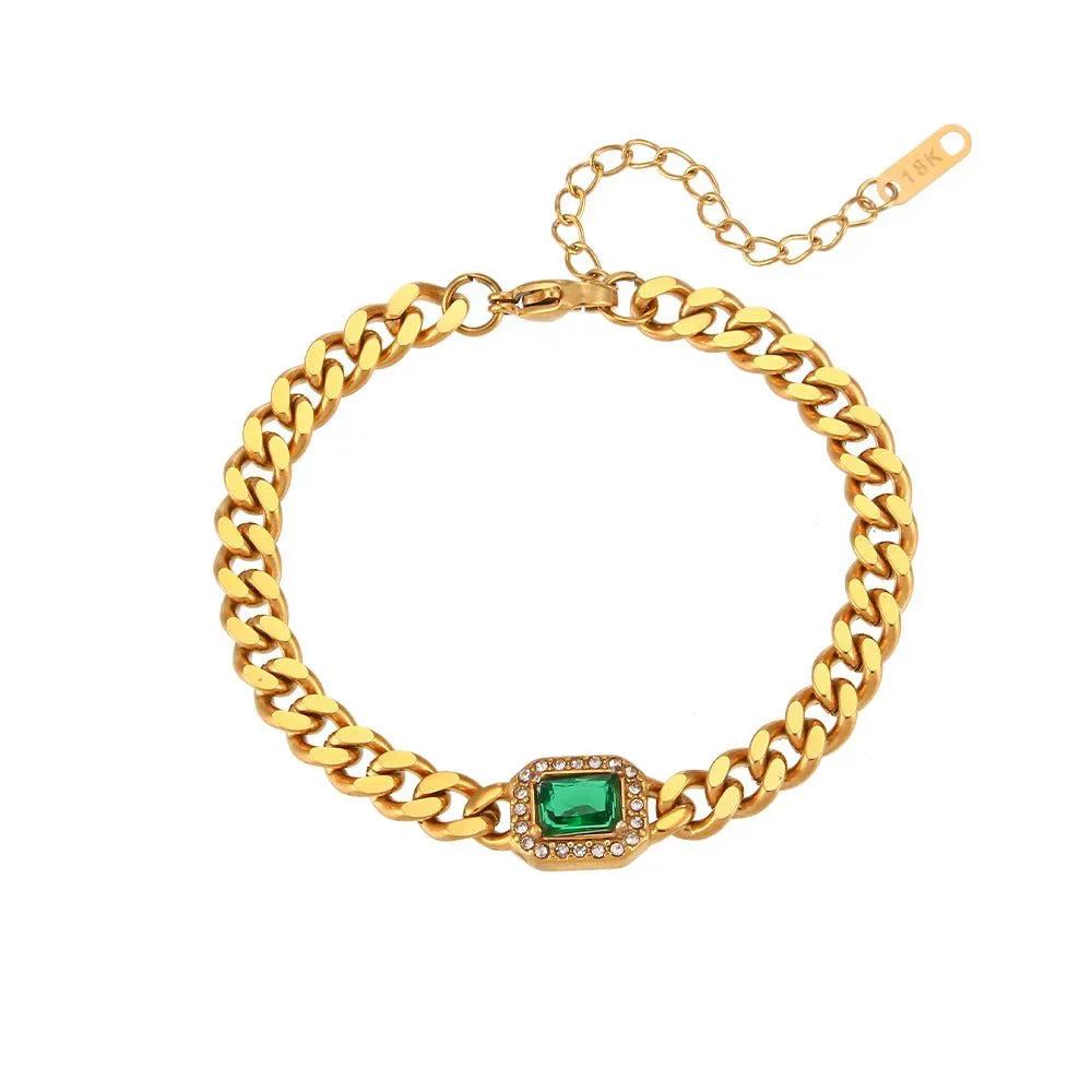 Glamorous Diamond Chain Necklace Set
