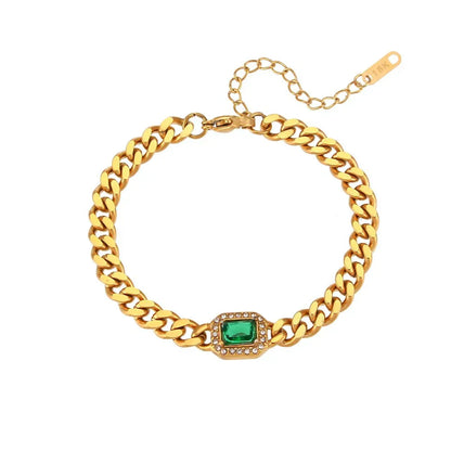 Glamorous Crystal Necklace and Cuff Set