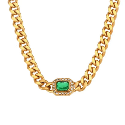Glamorous Crystal Necklace and Cuff Set - Luxicro