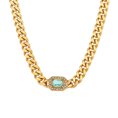 Glamorous Crystal Necklace and Cuff Set
