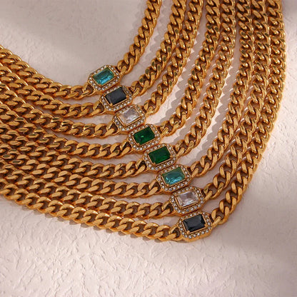 Glamorous Crystal Necklace and Cuff Set