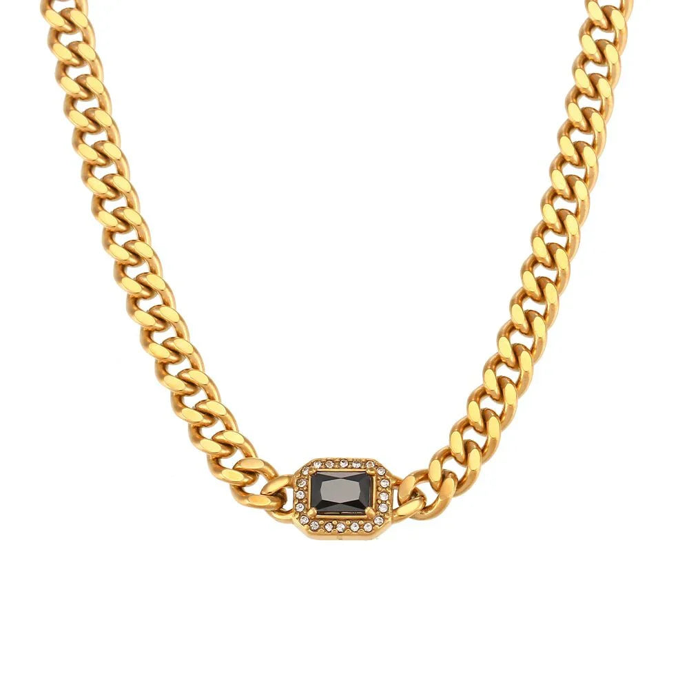 Glamorous Diamond Chain Necklace Set