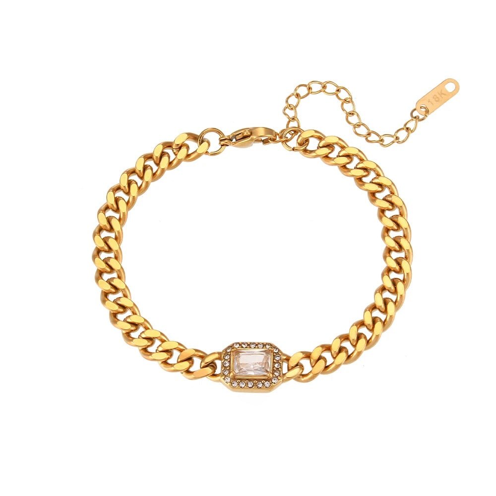 Glamorous Crystal Necklace and Cuff Set