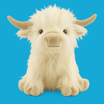 Cuddly Plush Scottish Cow Teddy Toy
