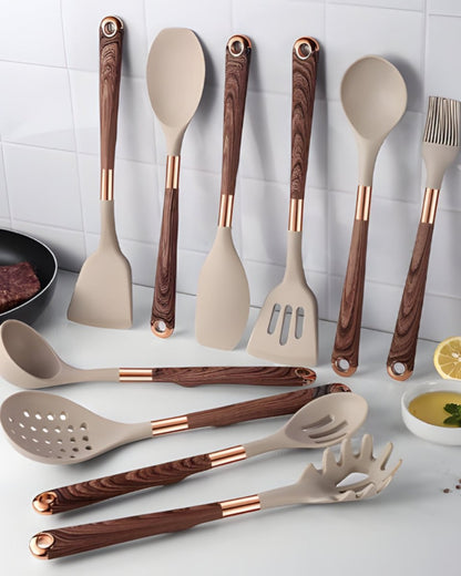 Premium Silicone Kitchen Tool Set for Easy Cooking - Luxicro