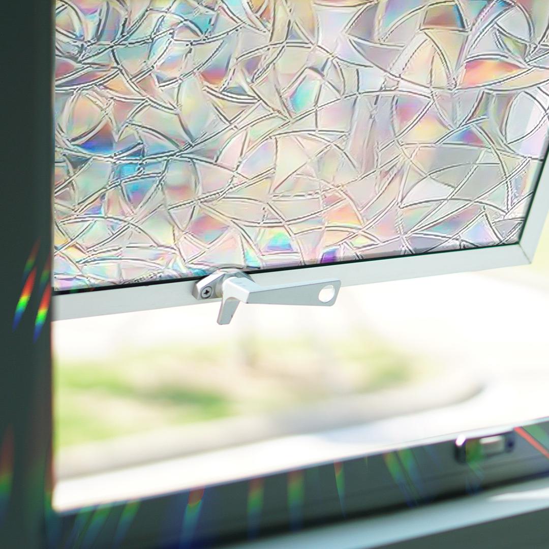 Vibrant Stained Glass Window Hanging