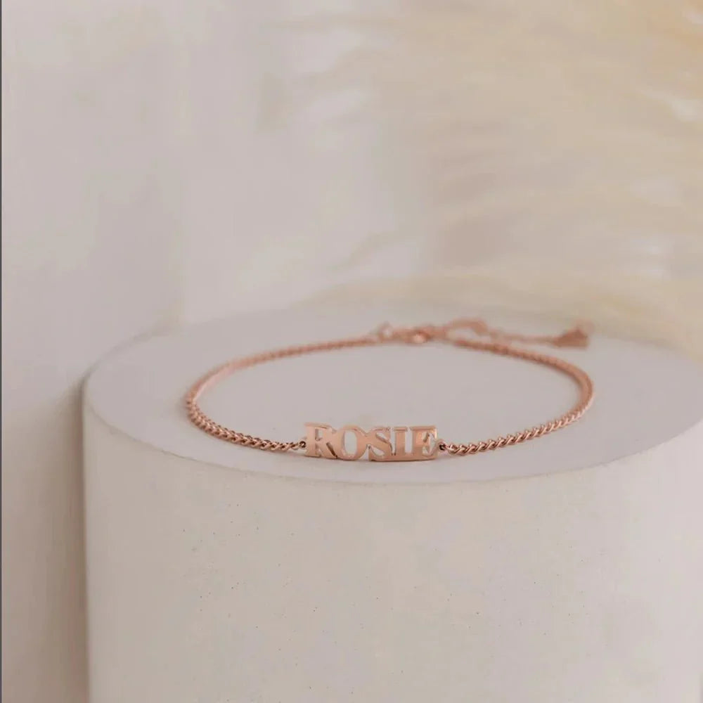 Customized Name Bar Necklace Charm