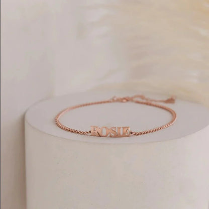 Customized Name Bar Necklace Charm