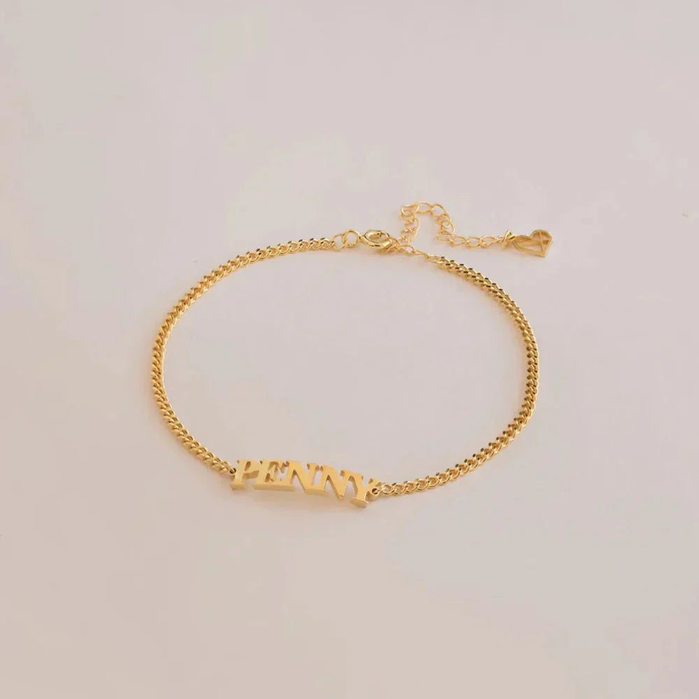 Customized Name Bar Necklace Charm