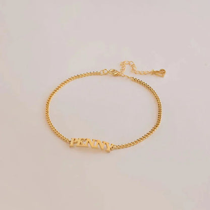 Customized Name Bar Necklace Charm