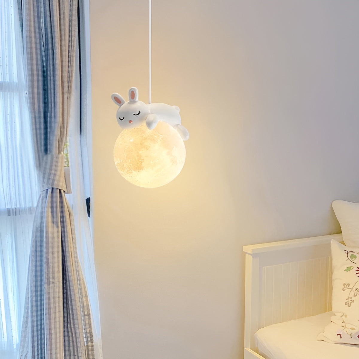 Bright Kids Ceiling Light with Moon Design