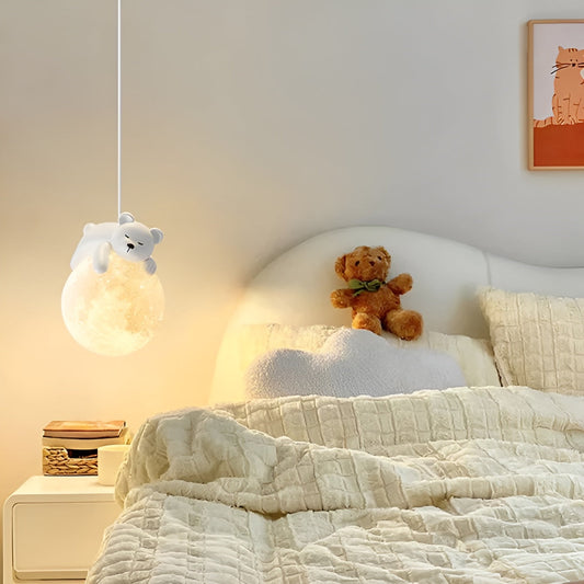 Bright Kids Ceiling Light with Moon Design - Luxicro