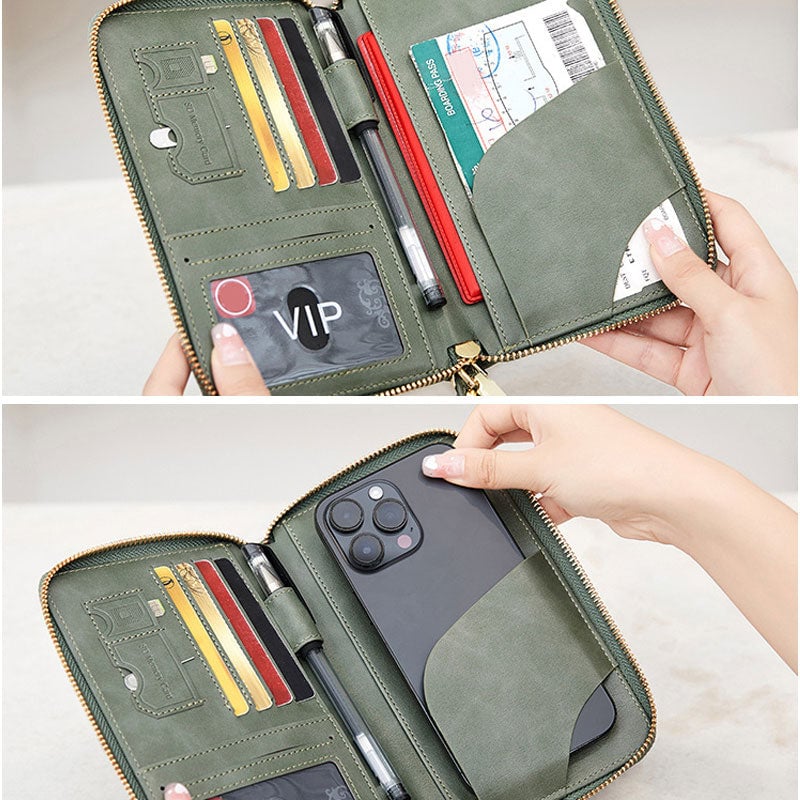 Travel RFID Blocking Passport Wallet