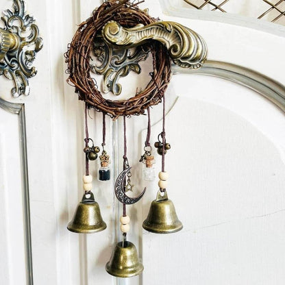 Rustic Woven Metal Wind Chime Decor - Luxicro