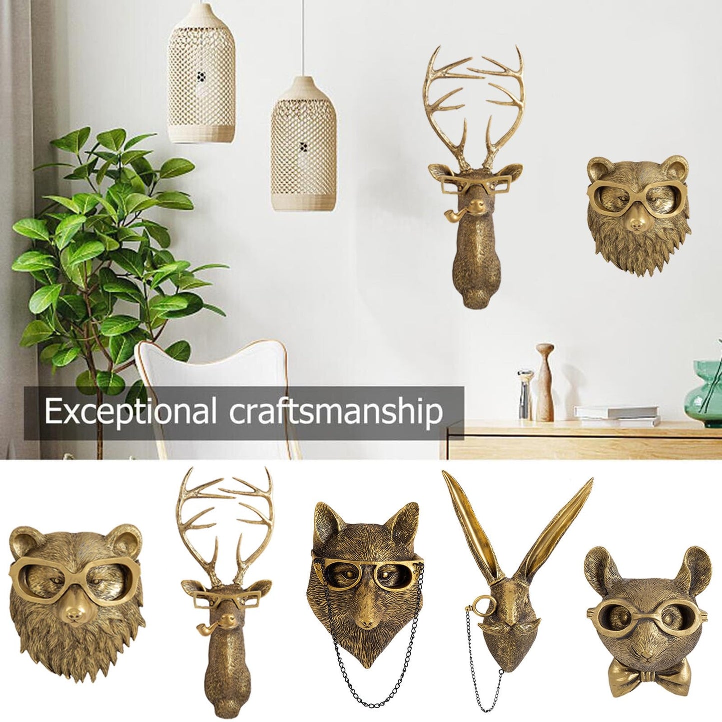 Stylish Wildlife Wall Art Sculptures