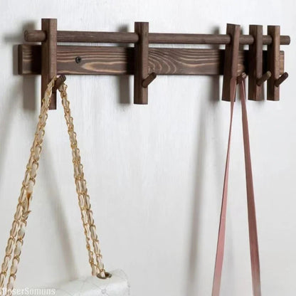 Space Saving Coat Rack with Hooks for Entryway - Luxicro