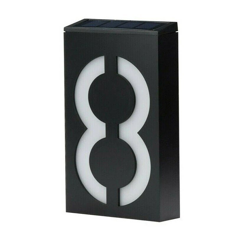 Energy Efficient Outdoor House Number Plate