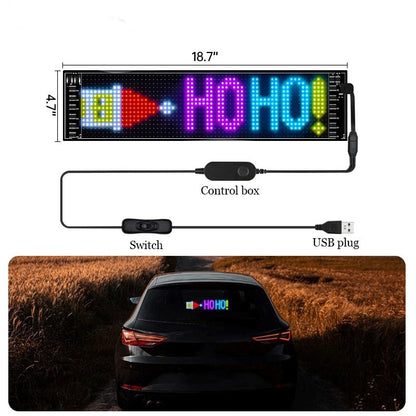 Customizable LED Car Bluetooth Light Sign