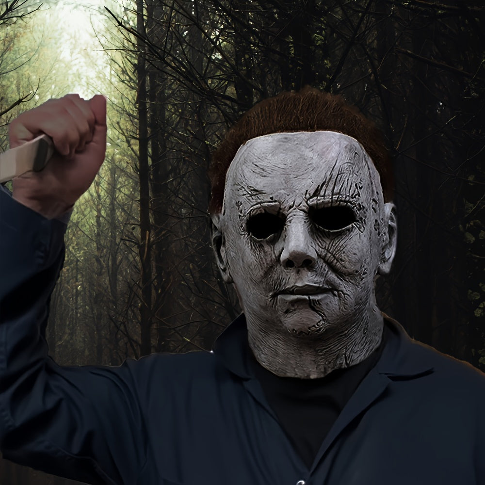 Scary Halloween Horror Mask for Men Full Head Latex