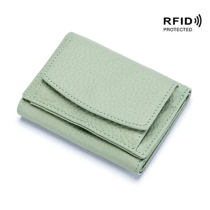 Slim Genuine Leather RFID Wallet Case
