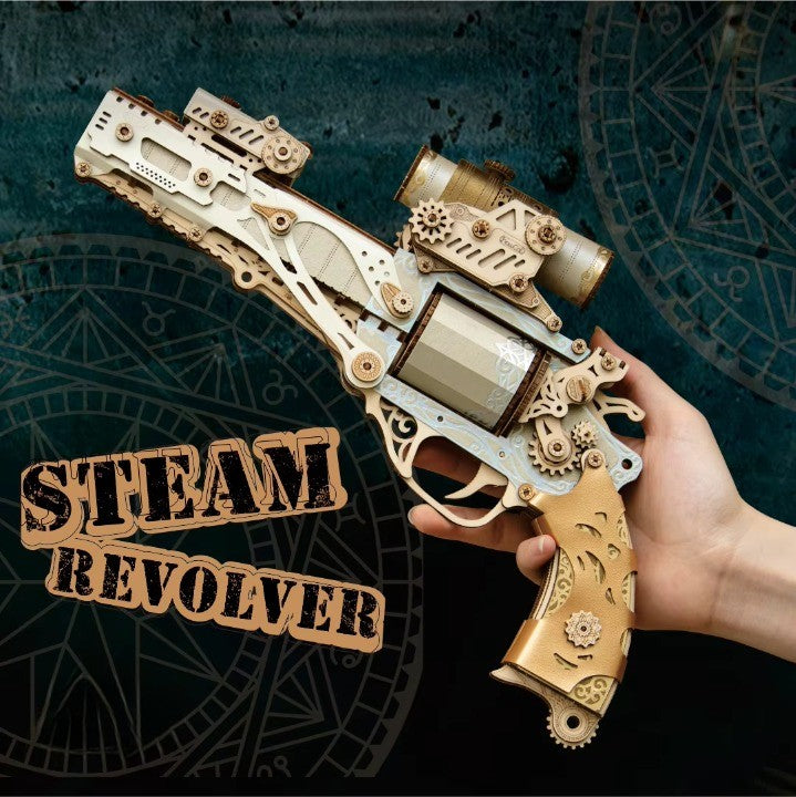 Unique Wooden Puzzle Gun Toy for Adults