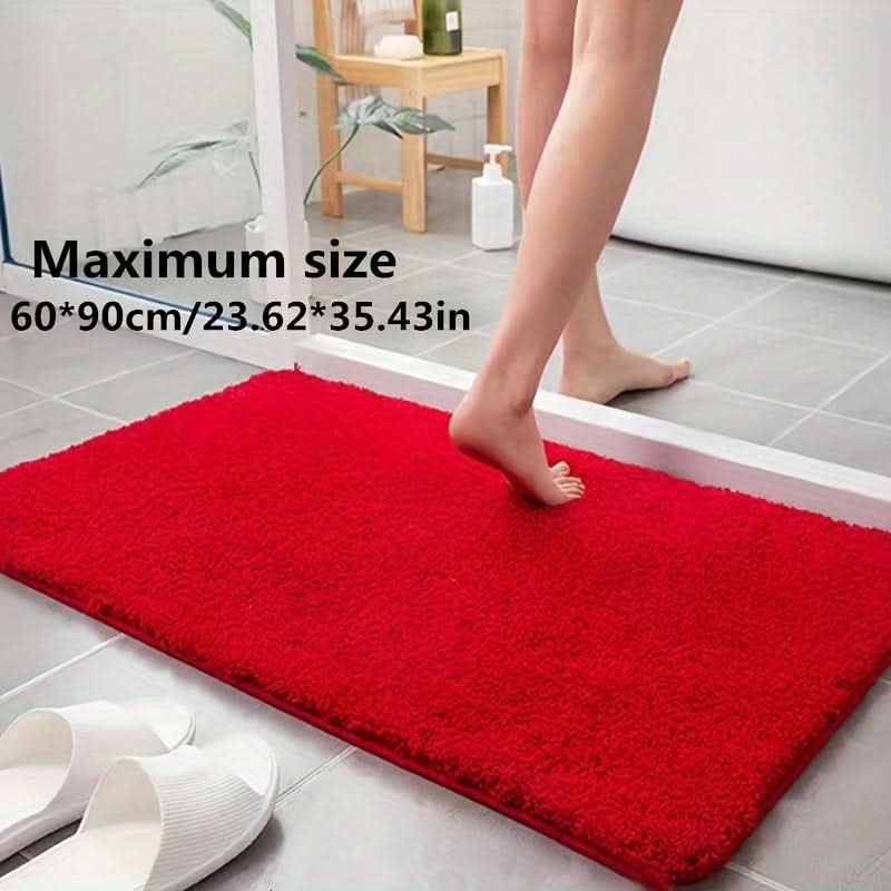 Plush Absorbent Bathroom Mat