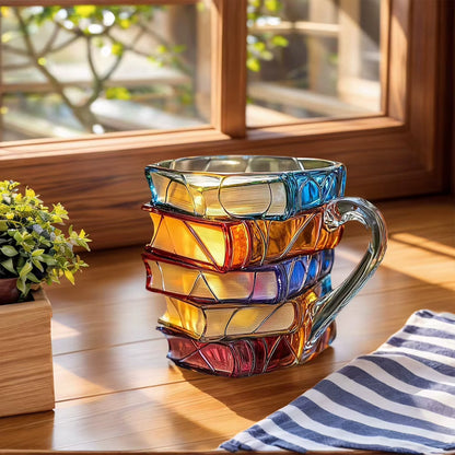 Book Lover's Ceramic Morning Coffee Mug