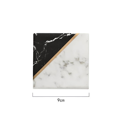 Stylish White Marble Coasters