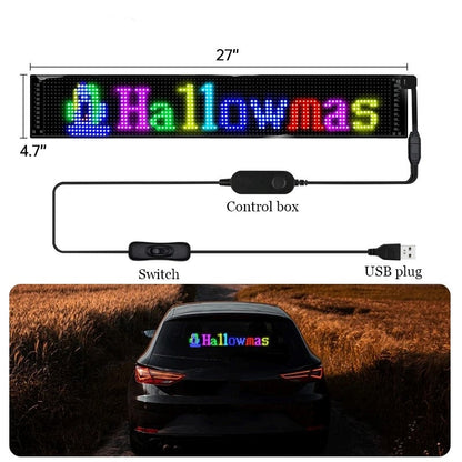Customizable LED Car Bluetooth Light Sign