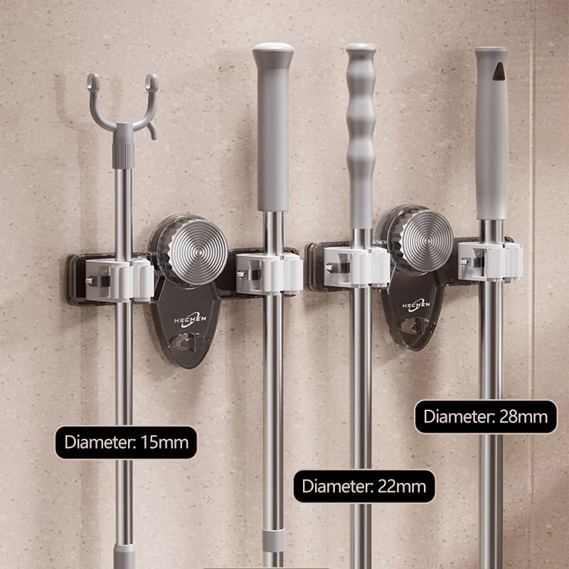 Space Saving Hanging Broom Holder