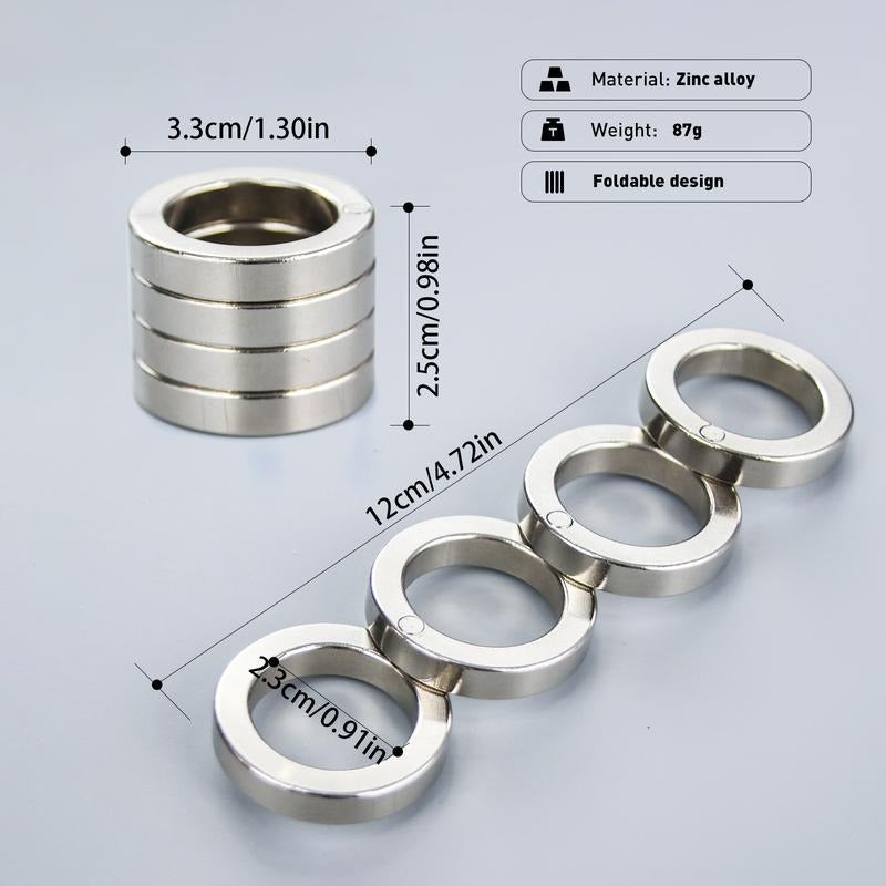 Compact Stainless Steel Fidget Toy Spinner